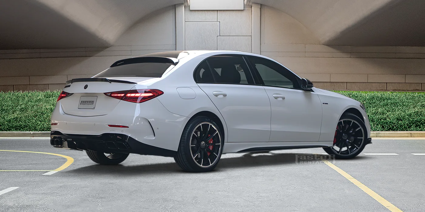 Mercedes C260 L Rear Side View